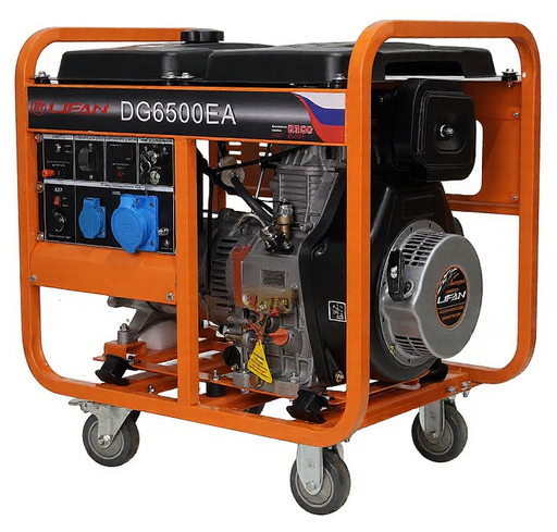 Изображение для Генератор дизельный Lifan DG6500EA (5.5 кВт, электростартер)