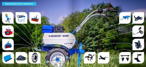 Изображение для Мотоблок Нева МБ23 МультиАГРО-ZS Zongshen GB270 (9 лс)