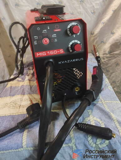 Изображение для Сварочный полуавтомат Foxweld KVAZARRUS MIG 160-S (синергетическое управление, встроенная горелка, MMA/MIG-MAG/TIG LIFT)