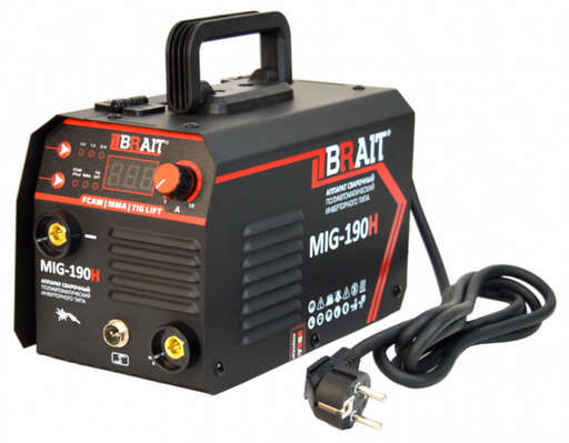 Изображение для Инвертор сварочный полуавтомат Brait MIG-190H (TIG/ММА)