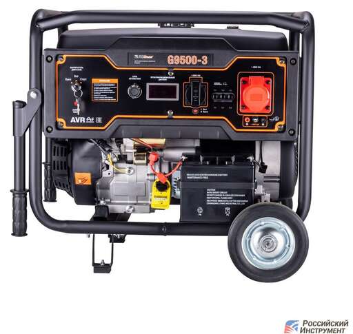 Изображение для Бензиновый генератор Foxweld EXPERT G9500-3 (8.0 кВт, электростартер)