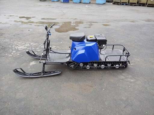 Изображение для Мотобуксировщик Лидер-3-4Т-18.5АП Superlong с лыжным модулем (Lifan 18.5 лс, реверс, электростартер, освещение)