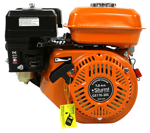 Изображение для Двигатели для бензо-техники Sturm! GE170-20S (7 лс,20 мм)