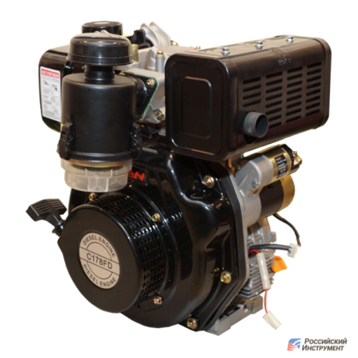 Изображение для Двигатель дизельный Lifan C178FD 6А (6 лс, 25 мм, электростартер, катушка 6 ампер)