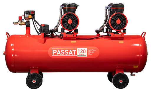 Изображение для Компрессор PASSAT-120 BLACK безмасляный 2 режима (5.8 кВт)