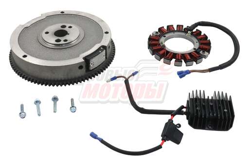 Изображение для Комплект электрооборудования двигателей 2V78F-2, 2V78F-2 PRO для установки катушки 20А (маховик, выпрямитель, катушка)