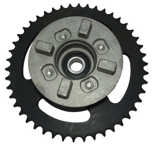 Изображение для Звезда 46 зуб. (428) (d54mm - 4 x 49mm) цепи, задняя Альфа в сборе с основанием