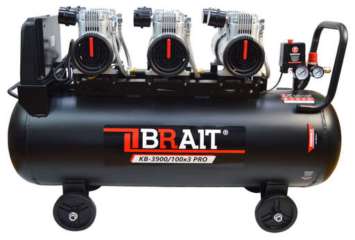 Изображение для Компрессор воздушный Brait KB-3900/100X3 PRO (3.9 кВт)