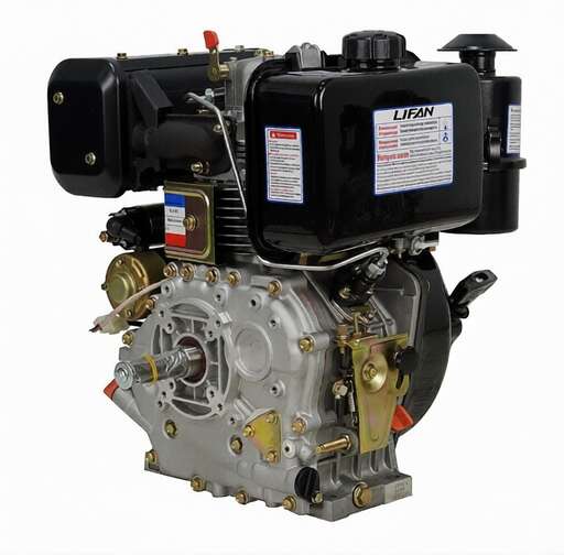 Изображение для Двигатель дизельный Lifan C186FD-A (10 лс, 25 мм, электростартер)