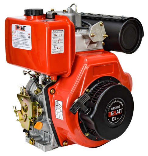 Изображение для Двигатель дизельный Brait BR530DE (13 лс, электростартер, 25 мм)