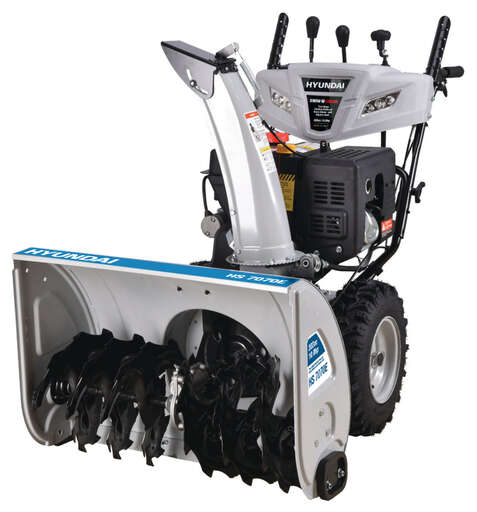 Изображение для Бензиновый снегоуборщик Hyundai HS 7070E (10 лс, электростартер, фара, подогрев, дифференциал)