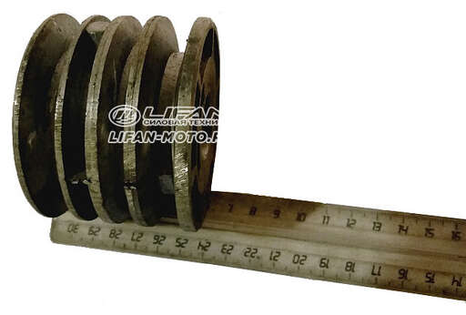 Изображение для Шкив 3-ручейный (25 мм вал, тип 3)