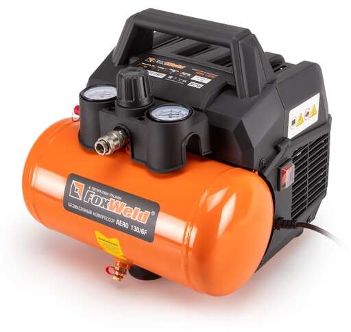 Изображение для Компрессор безмасляный Foxweld AERO 130/6F (0.8кВт)