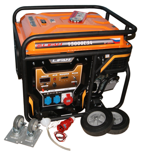 Изображение для Генератор бензиновый Lifan 15000E3A (15 кВт, электростартер, возможность автозапуска)
