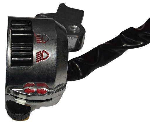 Изображение для Переключатель Дельта, Zodiak, левый+правый , серебристый с проводом