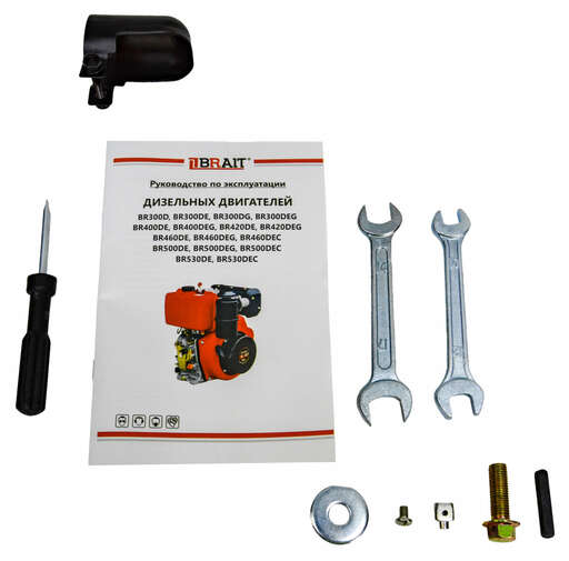 Изображение для Двигатель дизельный Brait BR500DE (12 лс, электростартер, 25 мм)