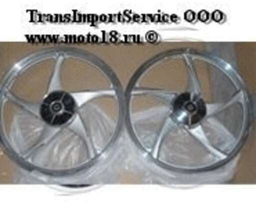 Изображение для Обод 17" задний литой, барабан. тормоз 1,6-17  Альфа, Дельта, Zodiak №3 серебристый (5 С-луч)