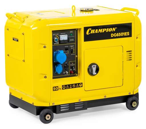 Изображение для Дизельный генератор CHAMPION DG6501ES+ATS (5.5 кВт, автозапуск (блок в комплекте))