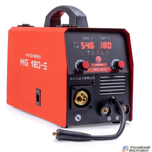 Изображение для Сварочный полуавтомат Foxweld KVAZARRUS MIG 180-S (синергетическое управление, MMA/MIG-MAG/TIG LIFT)