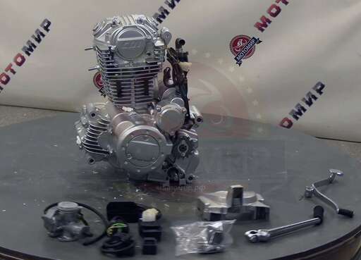 Изображение для Двигатель четырехтактный, 250 см3, 165FMM(CBB250)(с балансирным валом) Figter250 1а труба (типа ZS165))