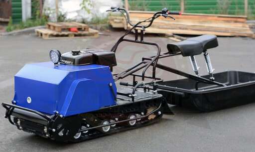 Изображение для Мотобуксировщик Лидер-1S-3Т-15АП с седельным модулем (Lifan 15 лс, электростартер, фара, адаптивная подвеска)