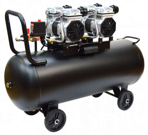 Изображение для Компрессор воздушный BRAIT KB-2500/90X2 (2.5 кВт, безмасляный, 2 цилиндра)