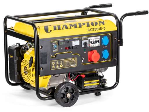 Изображение для Бензиновый генератор CHAMPION GG7501E-3 (7.5 кВт, электростартер, трехфазный)