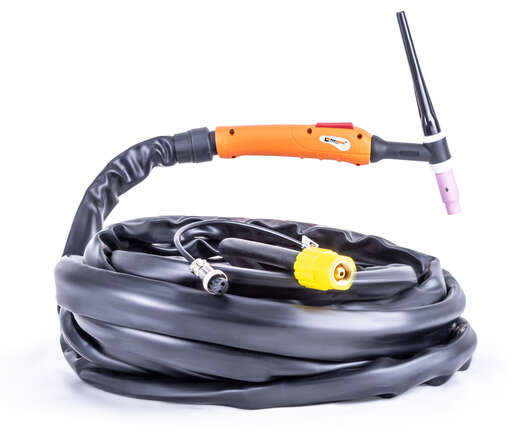 Изображение для FoxWeld Горелка UnoTIG-26 8м (разъем М16, с кнопкой, пр-во FoxWeld/КНР)