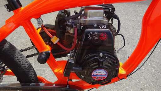 Изображение для Велосипед 26" фэтбайк с веломотором LIFAN (4х тактный), (двигатель + кожух) LIFAN 152F-3