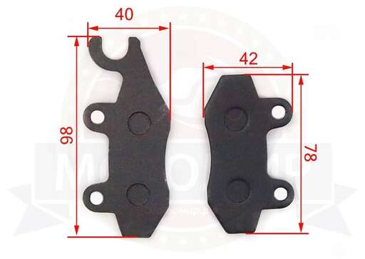 Изображение для Колодки тормозные дисковые перед. ROADSTER RA1 (НАБОР)