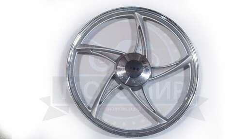 Изображение для Обод 17" передний литой №3 барабан. тормоз 1,4-17  Альфа, RUBIKON серебристый (5 С-луч) (НАБОР)