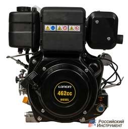 Изображение для Двигатель Loncin Diesel D460FD 5А (10.5 лс, ∅ 25 мм, электростартер, катушка освещения 5А)