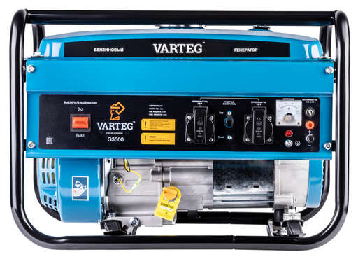 Изображение для Бензиновый генератор VARTEG G3500 (3.5 кВт)