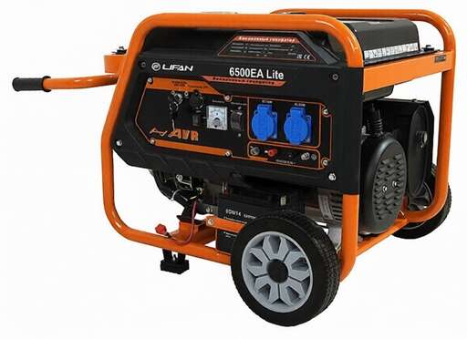 Изображение для Генератор Lifan 6500EA Lite (5.5 кВт, электростартер)