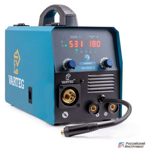 Изображение для Сварочный полуавтомат Foxweld VARTEG 180 DUO-S (синергетическое управление, MMA/MIG-MAG/TIG LIFT)