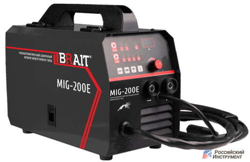 Изображение для Сварочный полуавтомат Brait MIG-200E (встроенная горелка, MMA/MIG-MAG/TIG LIFT)
