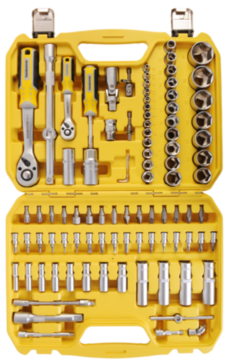 Изображение для Набор инструментов автомобильный 94 предмета Hanskonner