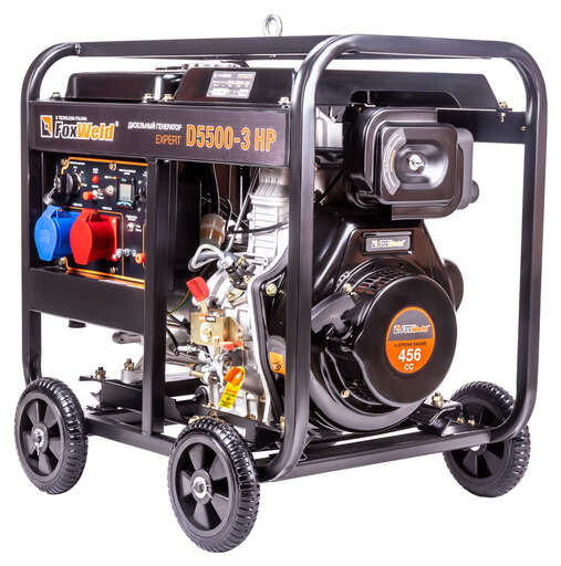 Изображение для Дизельный генератор FoxWeld Expert D5500-3 HP (5.5 кВт, дизель, электростартер)