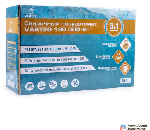 Изображение для Сварочный полуавтомат Foxweld VARTEG 180 DUO-S (синергетическое управление, MMA/MIG-MAG/TIG LIFT)