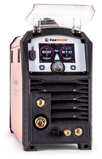 Изображение для Сварочный полуавтомат Foxweld SAGGIO MIG 200-S DP LCD PFC (трехфазный, MMA/MIG-MAG/TIG LIFT)