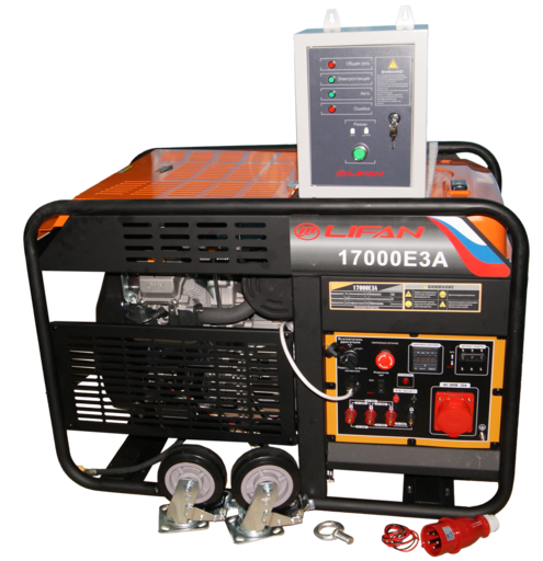 Изображение для Генератор бензиновый Lifan 17000E3А+АВР (17 кВт, 380В, электростартер, автозапуск)