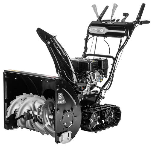 Изображение для Бензиновый снегоуборщик Hyundai S 6165-T (6.5 лс, электростартер, фара, гусеница)