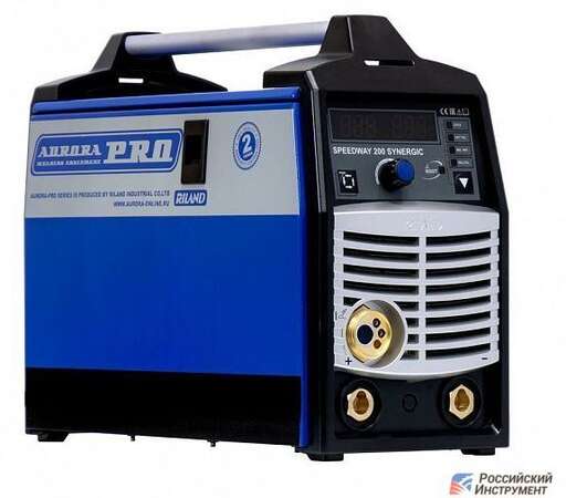 Изображение для Сварочный полуавтомат Aurora PRO SPEEDWAY 200 SYNERGIC (синергетическое управление, MMA/MIG-MAG/TIG LIFT)