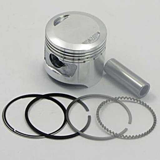 Изображение для Поршень 52,25 мм 4 такт. Delta 110 см3 +0,25 (кольца, палец d13мм, стопорн. кольца)