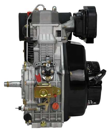 Изображение для Двигатель дизельный Lifan С192FD (15 лс, конусный вал, электростартер, катушка освещения 6А)