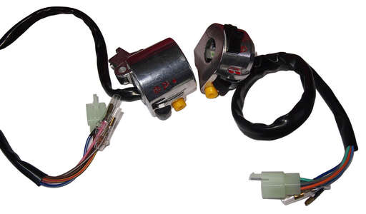 Изображение для Переключатель Дельта, Zodiak, левый+правый , серебристый с проводом