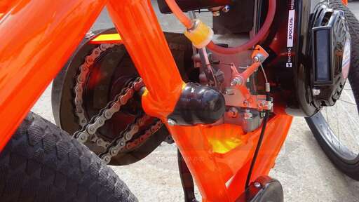 Изображение для Велосипед 26" фэтбайк с веломотором LIFAN (4х тактный), (двигатель + кожух) LIFAN 152F-3