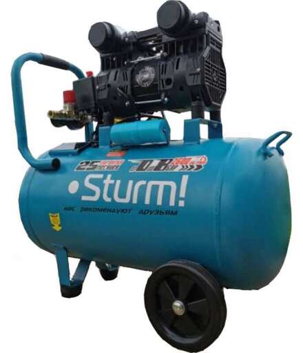 Изображение для Компрессор безмасляный воздушный Sturm! AC93250OL (1.5 кВт)