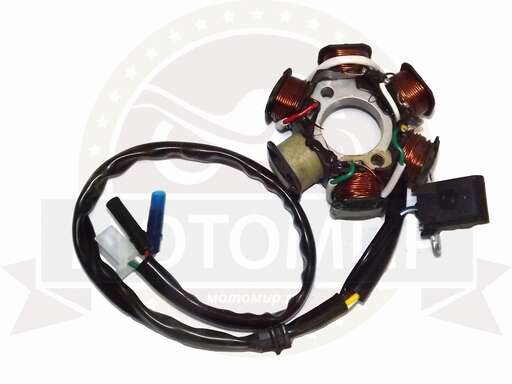 Изображение для Зажигание 4х т GY6-125/150 голое (без маховика) (статор 5+1 катушек) (1803101А)