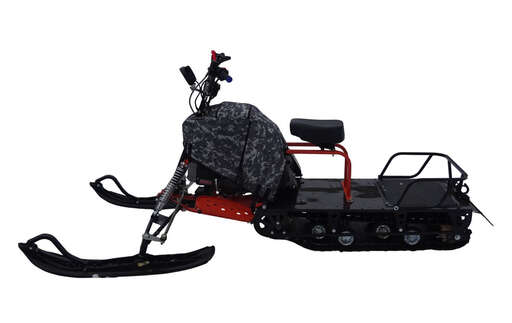 Изображение для Мотобуксировщик компактный ЛИДЕР-СИГМА-4 (гусеница 500х2828, двигатель динго 180 см3, электростартер, фара, чека, аккумулятор, фаркоп, чехол)